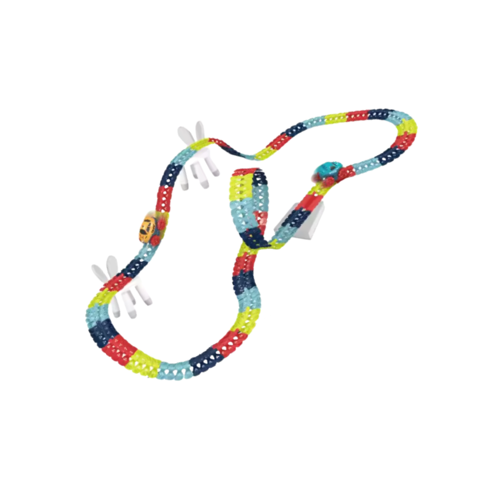 Mini pista de carreras de montaña rusa -195 unidades - Ozerty