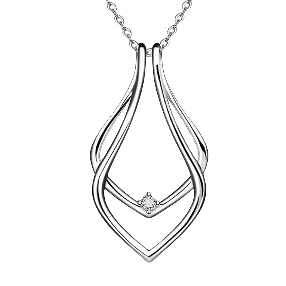 Colgante porta anillos minimalista
-Plata - Ozerty