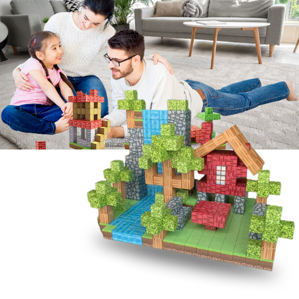 Bloques magnéticos educativos de Minecraft - Ozerty