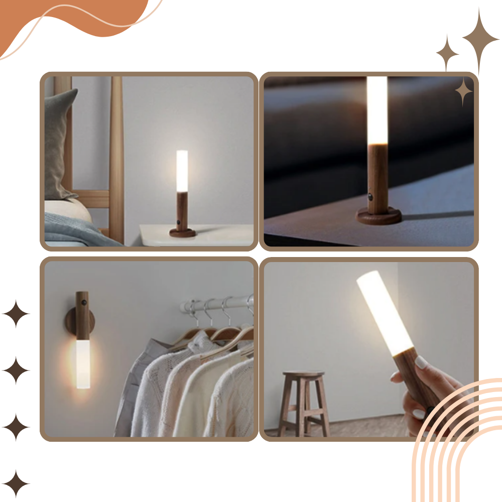 Lámpara recargable con forma de antorcha y sensor de movimiento - Ozerty