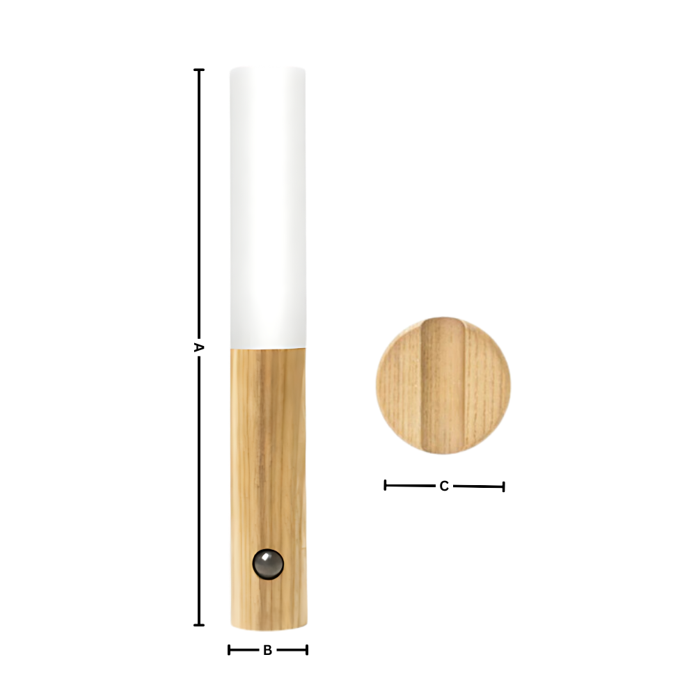 Lámpara recargable con forma de antorcha y sensor de movimiento - Ozerty