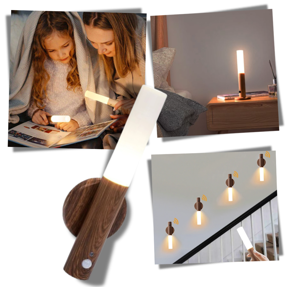 Lámpara recargable con forma de antorcha y sensor de movimiento - Ozerty