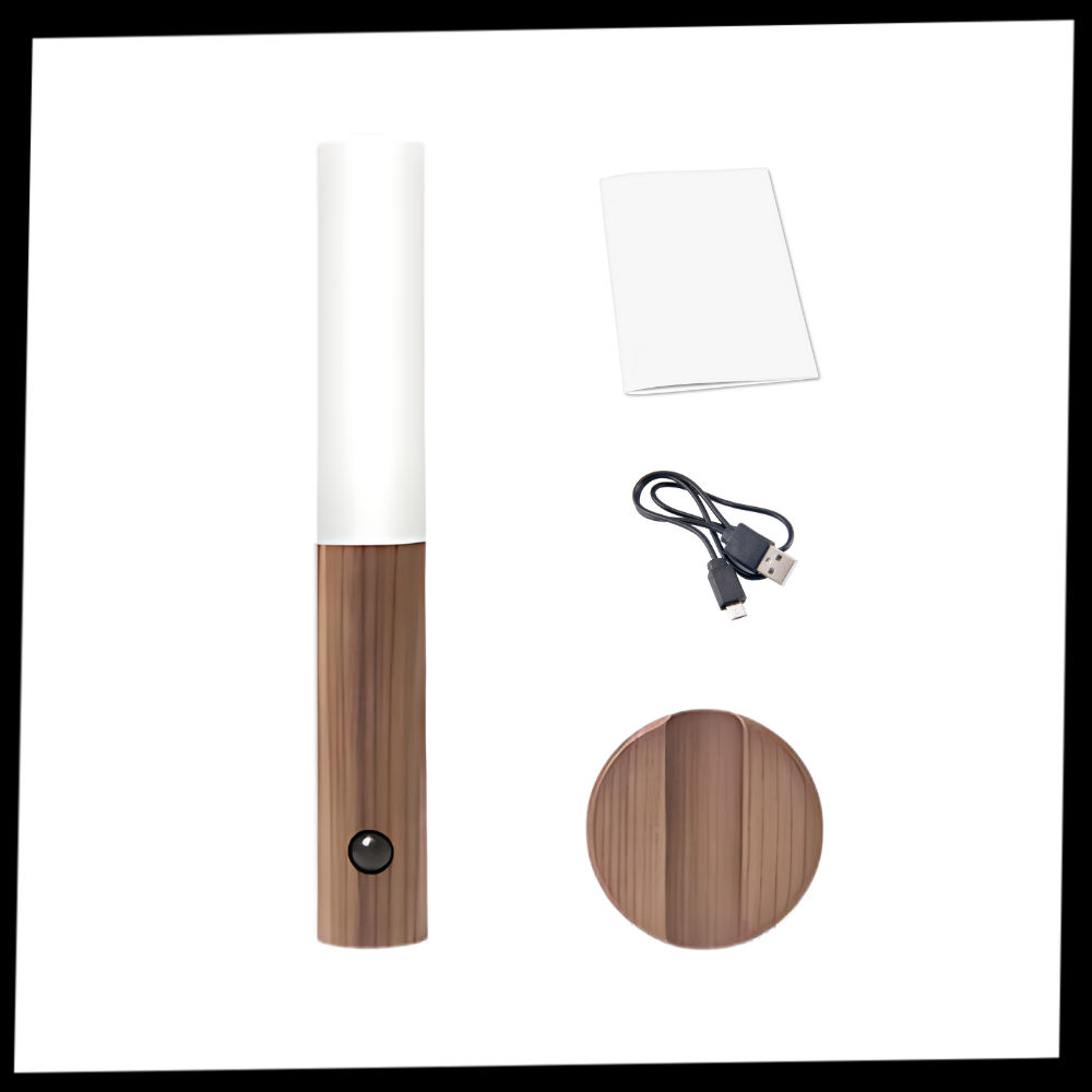 Lámpara recargable con forma de antorcha y sensor de movimiento - Ozerty