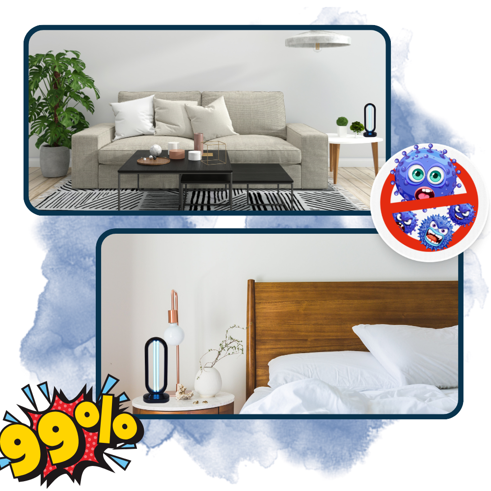 Lámpara desinfectante UV para múltiples superficies - Ozerty