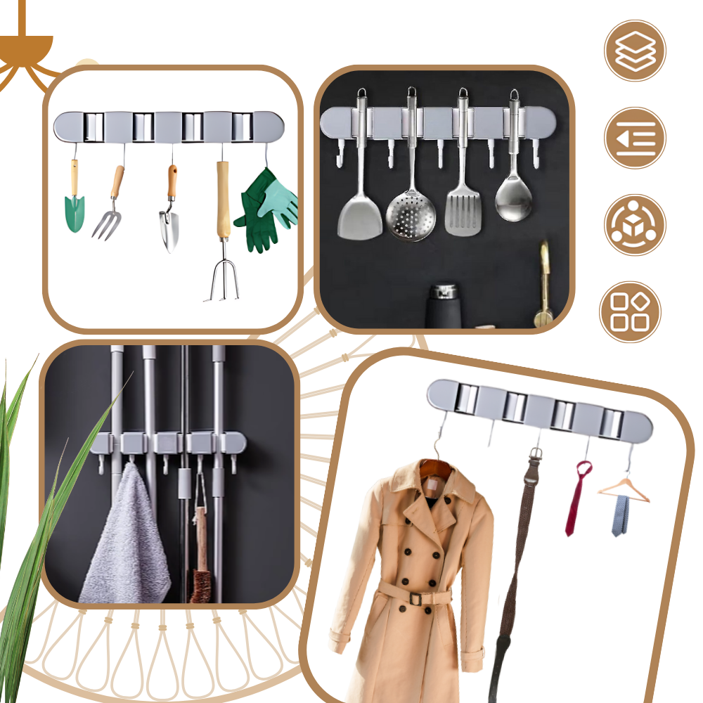 Soporte multifuncional para escobas
- Ozerty