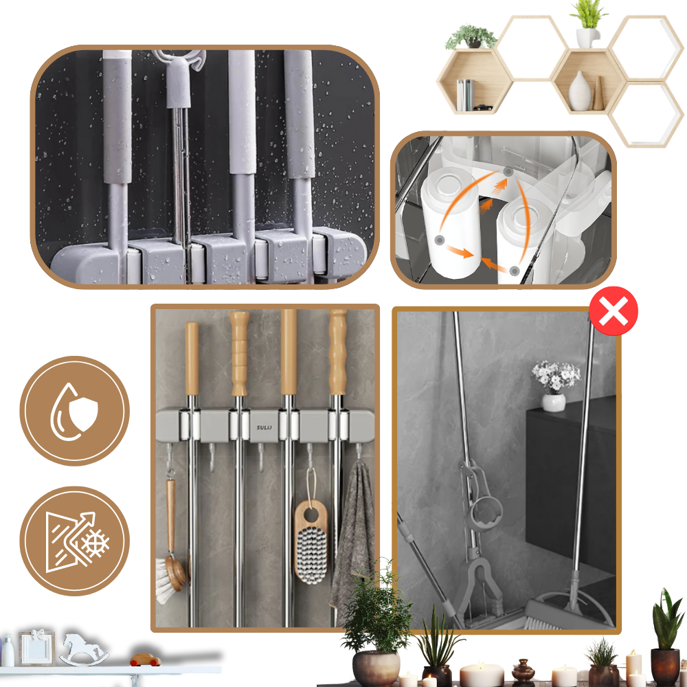 Soporte multifuncional para escobas
- Ozerty