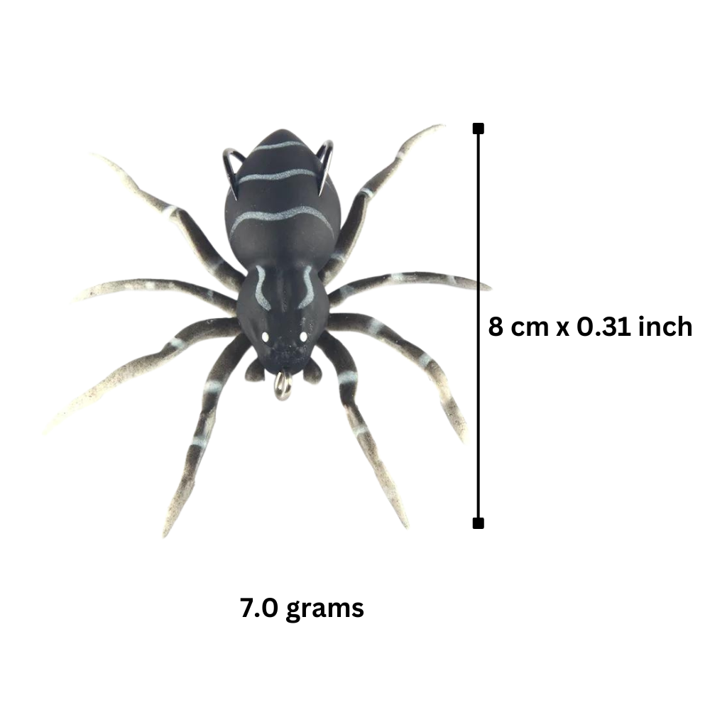 Araña de cebo con movimientos naturales
- Ozerty