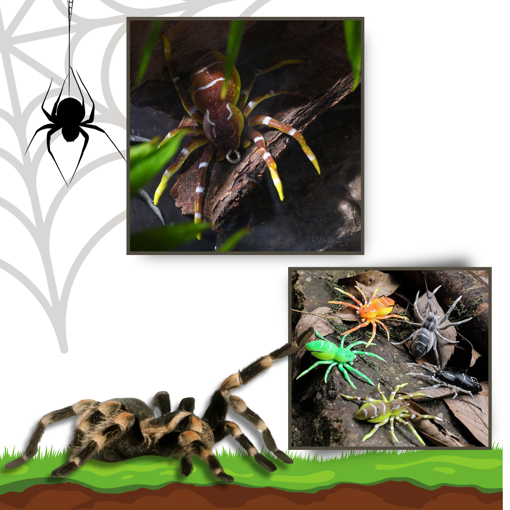 Araña de cebo con movimientos naturales
- Ozerty