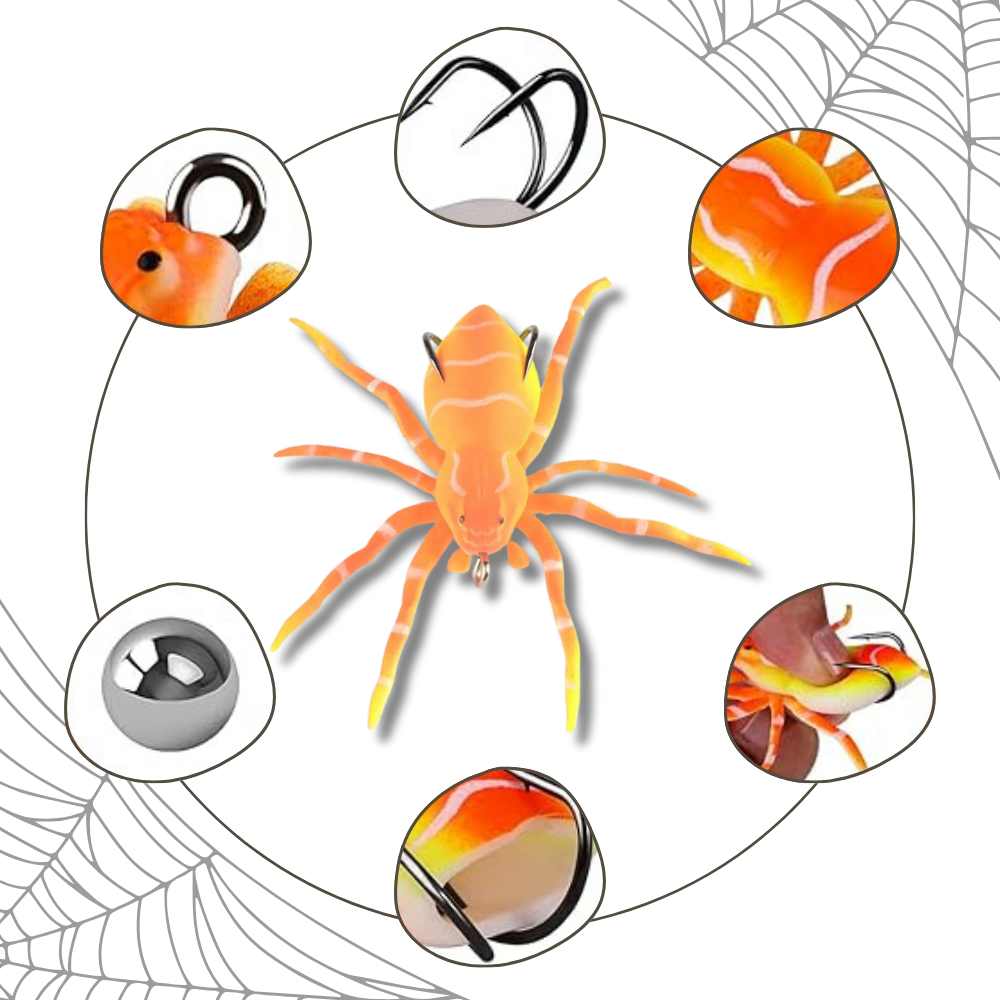 Araña de cebo con movimientos naturales
- Ozerty