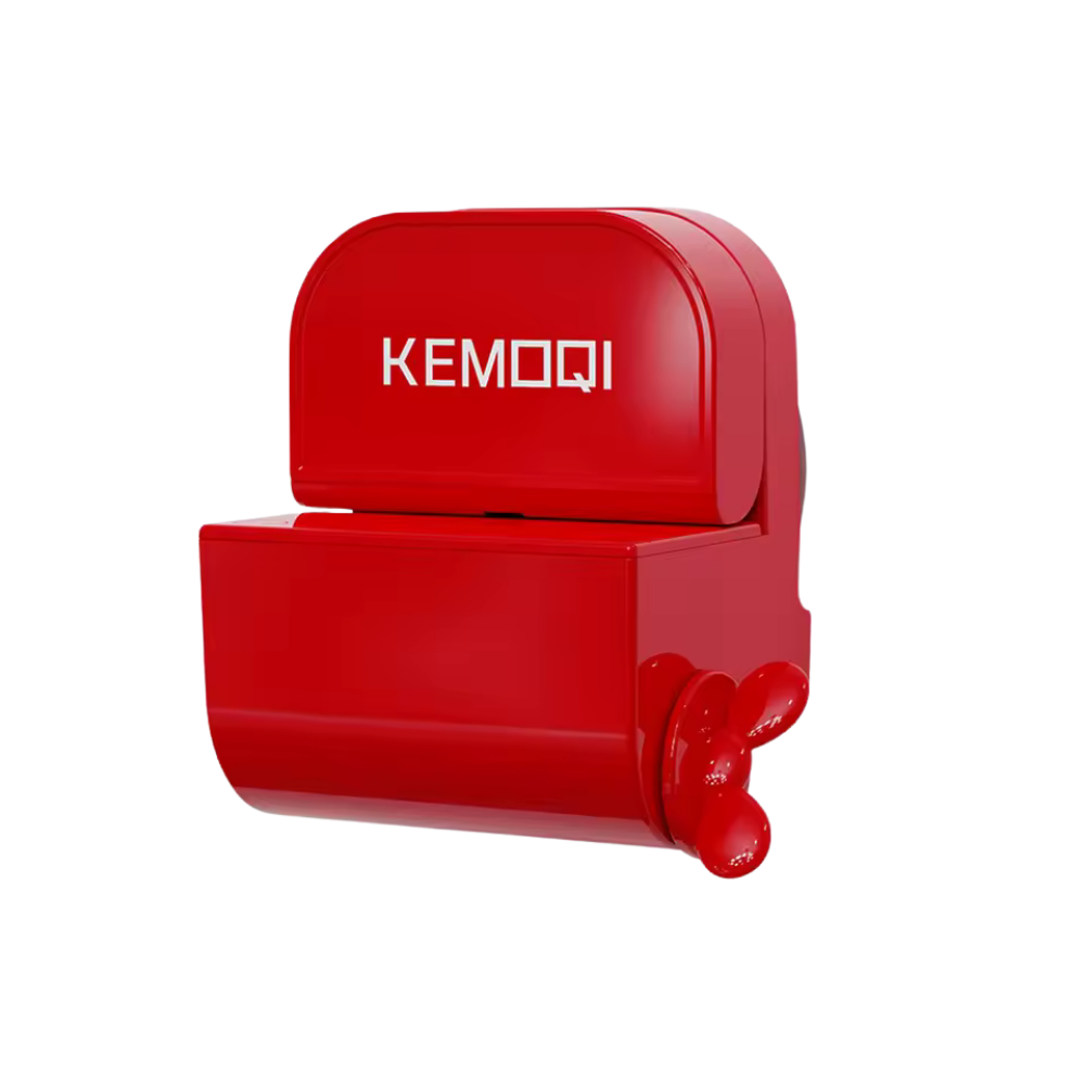 Dispensador de pasta de dientes -Rojo - Ozerty