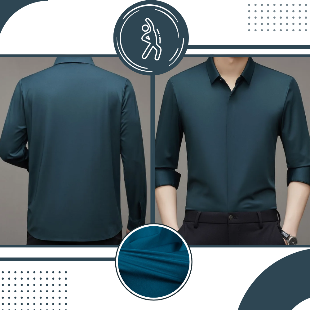 Polo de seda para hombre sin arrugas - Ozerty