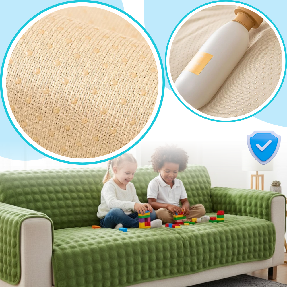 Fundas de felpa antideslizantes y cómodas para sofás - Ozerty