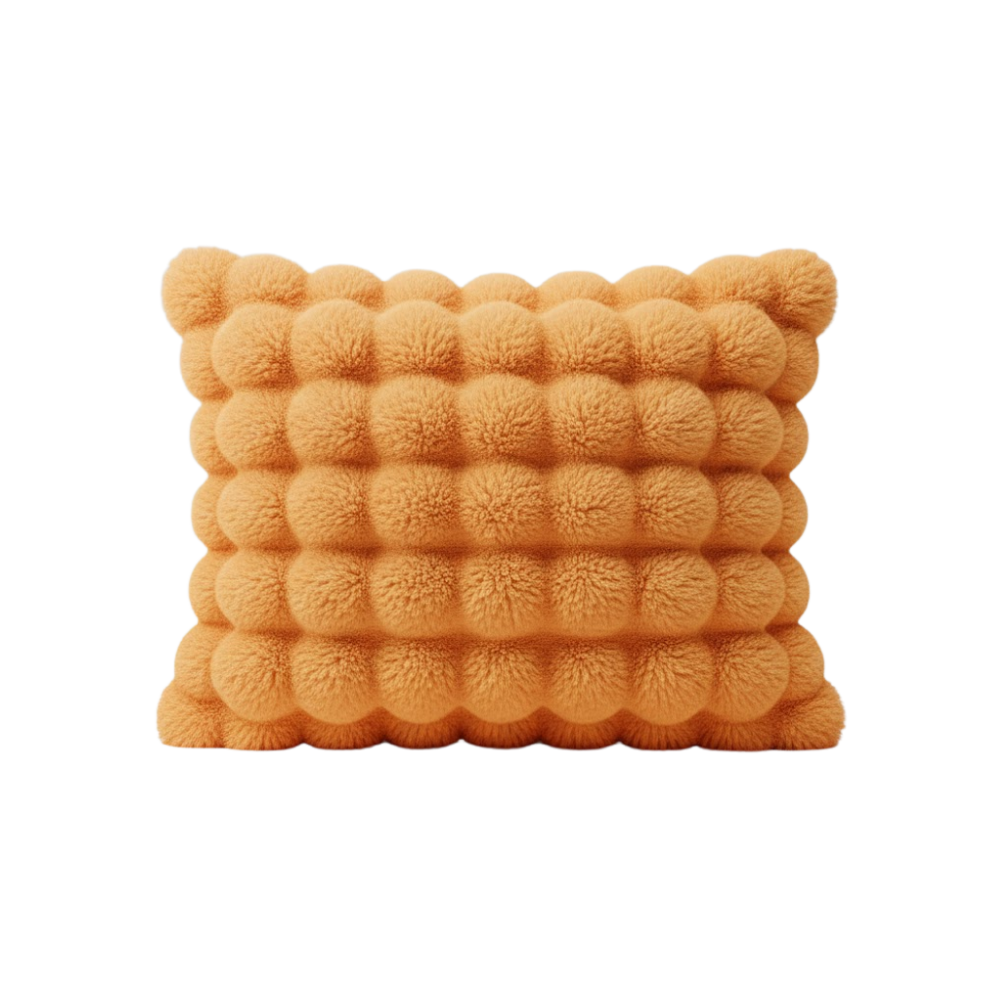 Fundas de felpa antideslizantes y cómodas para sofás -Naranja - Ozerty
