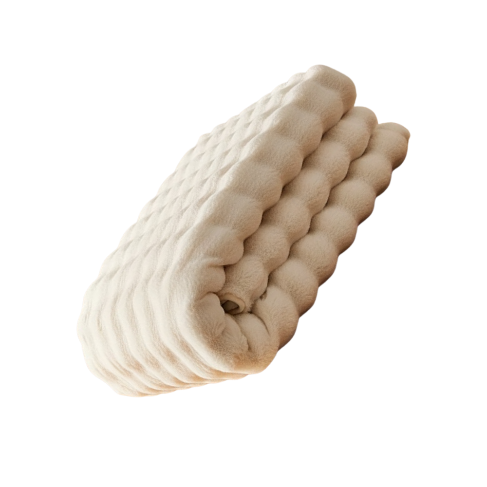 Fundas de felpa antideslizantes y cómodas para sofás -Blanco - Ozerty