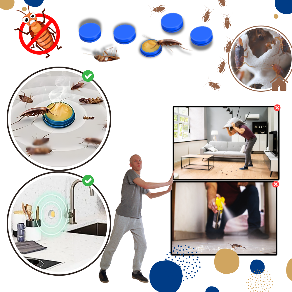 Trampas inodoras para cucarachas
- Ozerty