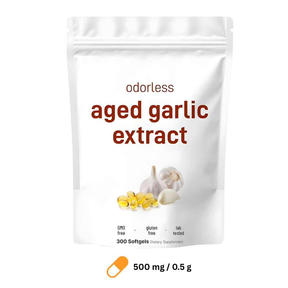 Cápsulas blandas de extracto orgánico de ajo - Ozerty