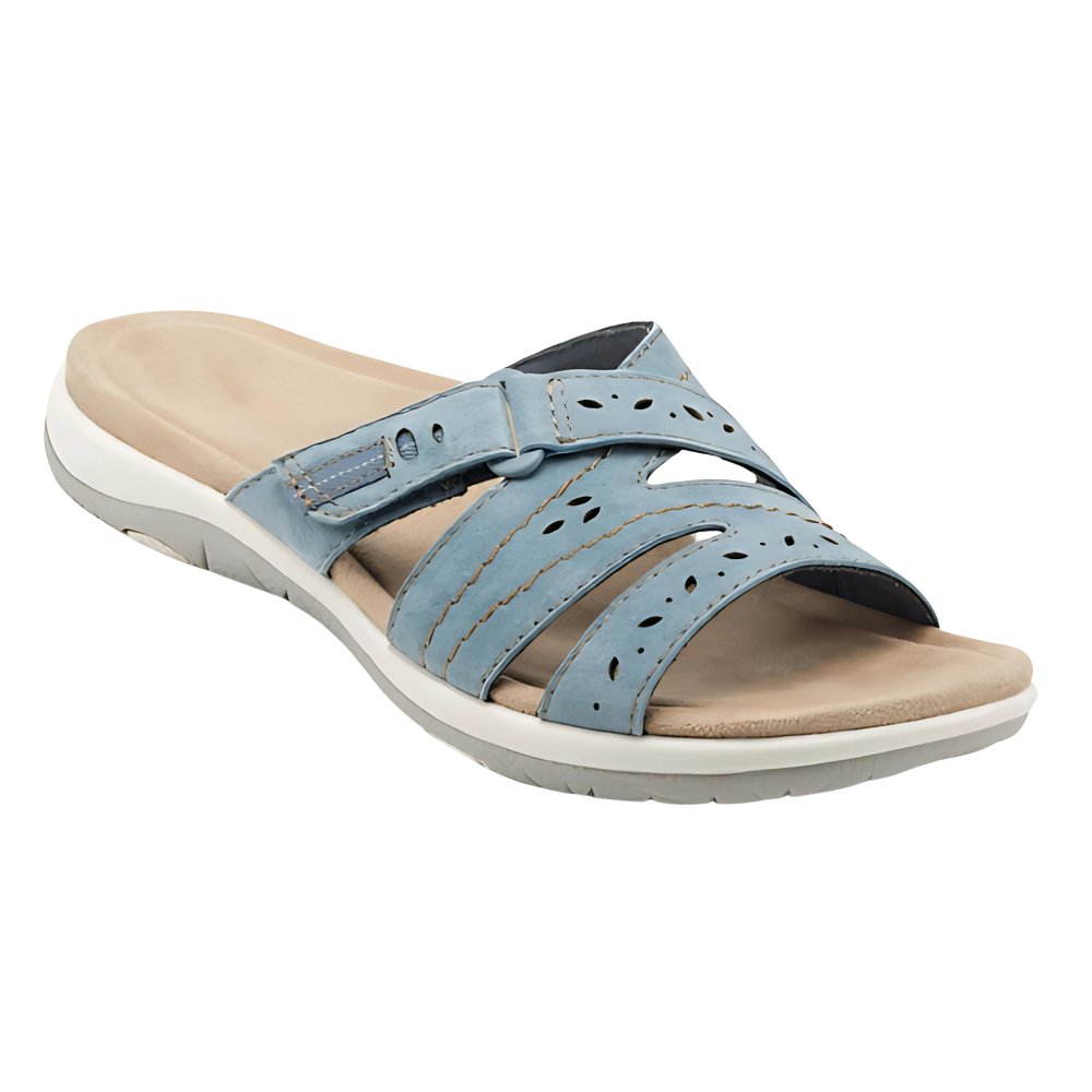 Sandalias con plantilla ortopédica -Azul - Ozerty