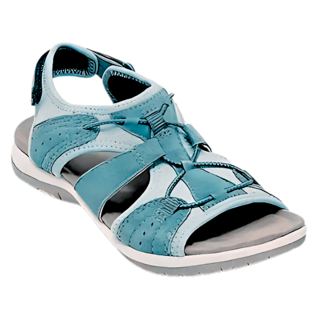 Sandalias antideslizantes con soporte ortopédico -Verde oscuro - Ozerty