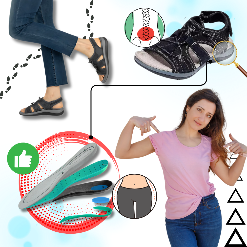 Sandalias antideslizantes con soporte ortopédico - Ozerty