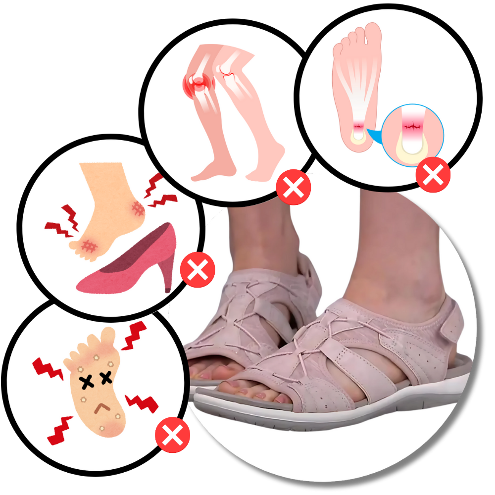 Sandalias antideslizantes con soporte ortopédico - Ozerty