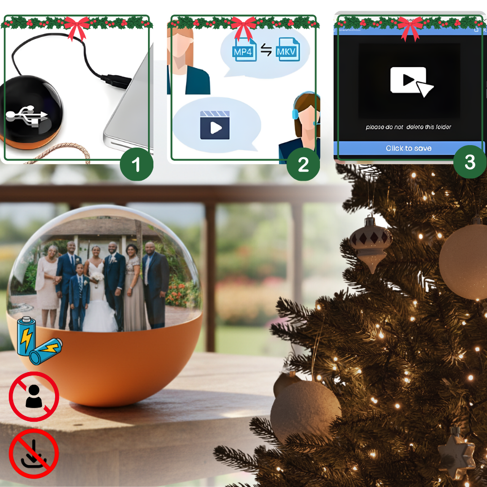 Bola de Navidad con memoria peculiar - Ozerty