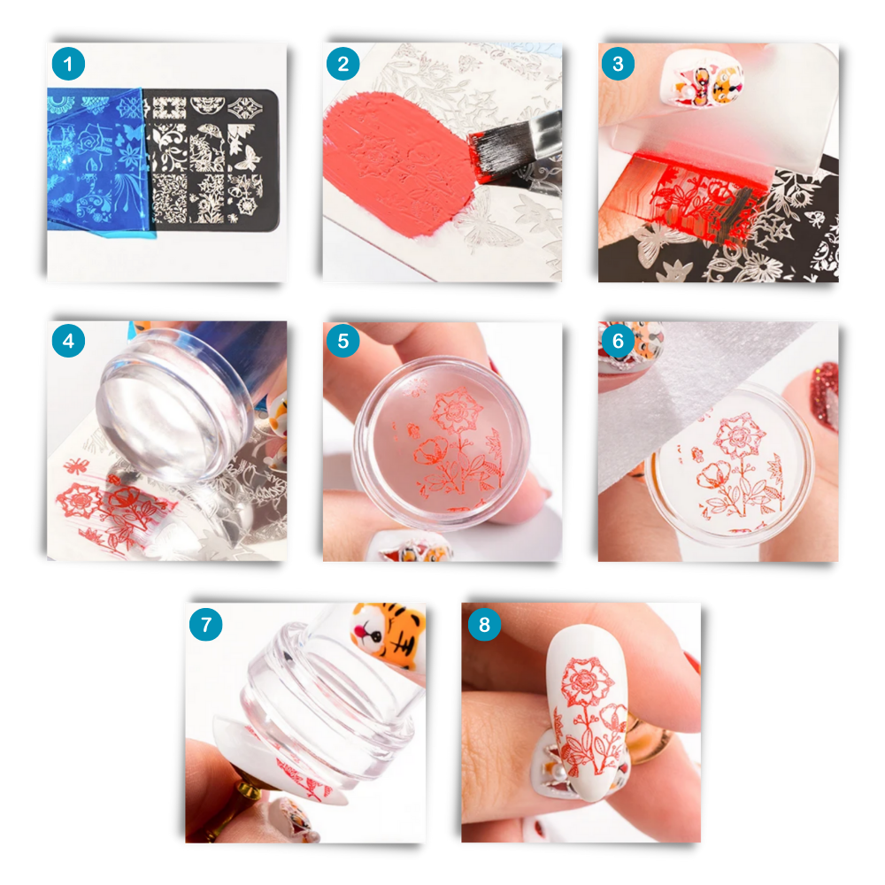 Sello estampador para decorar las uñas
- Ozerty