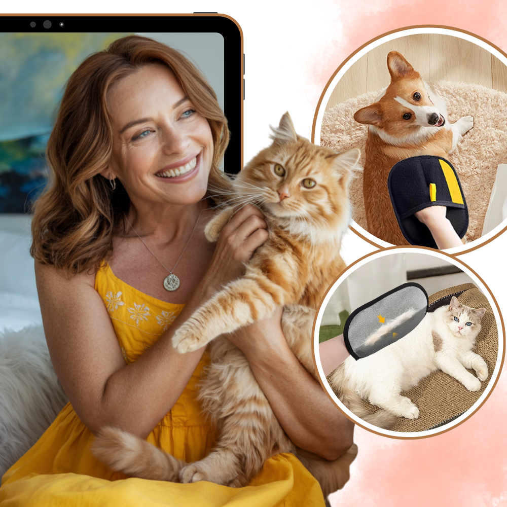 Manopla quita pelos para mascotas - Ozerty