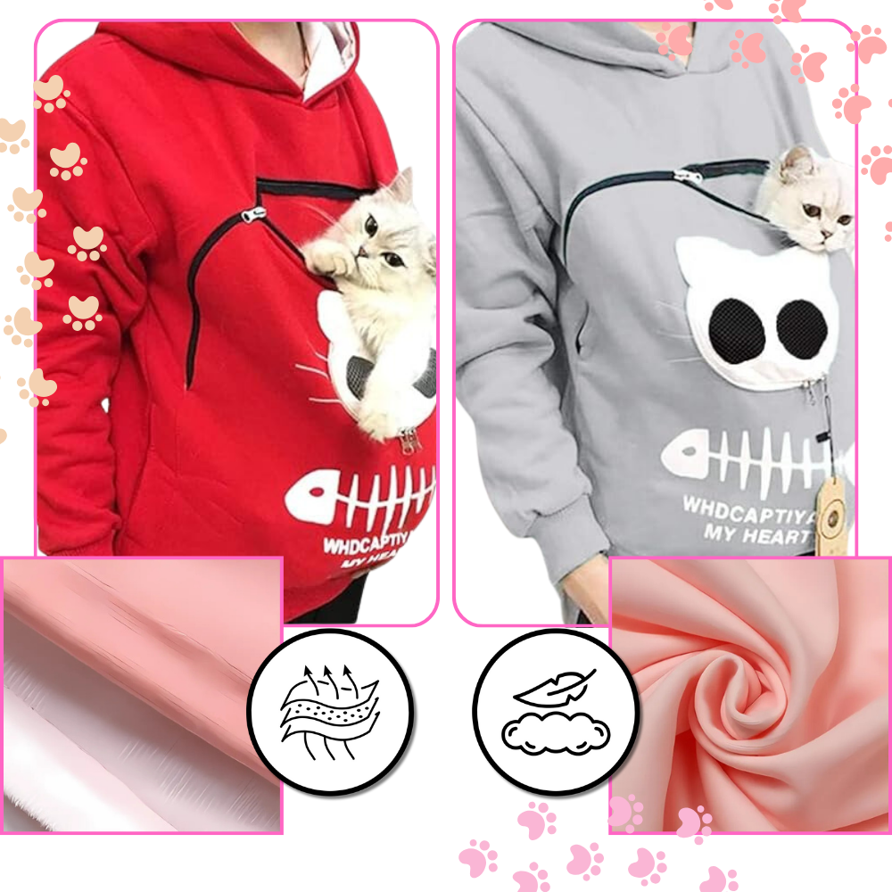 Sudadera con compartimento porta mascotas - Ozerty