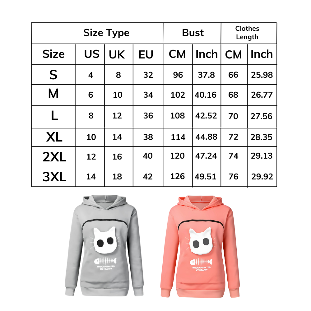 Sudadera con compartimento porta mascotas - Ozerty