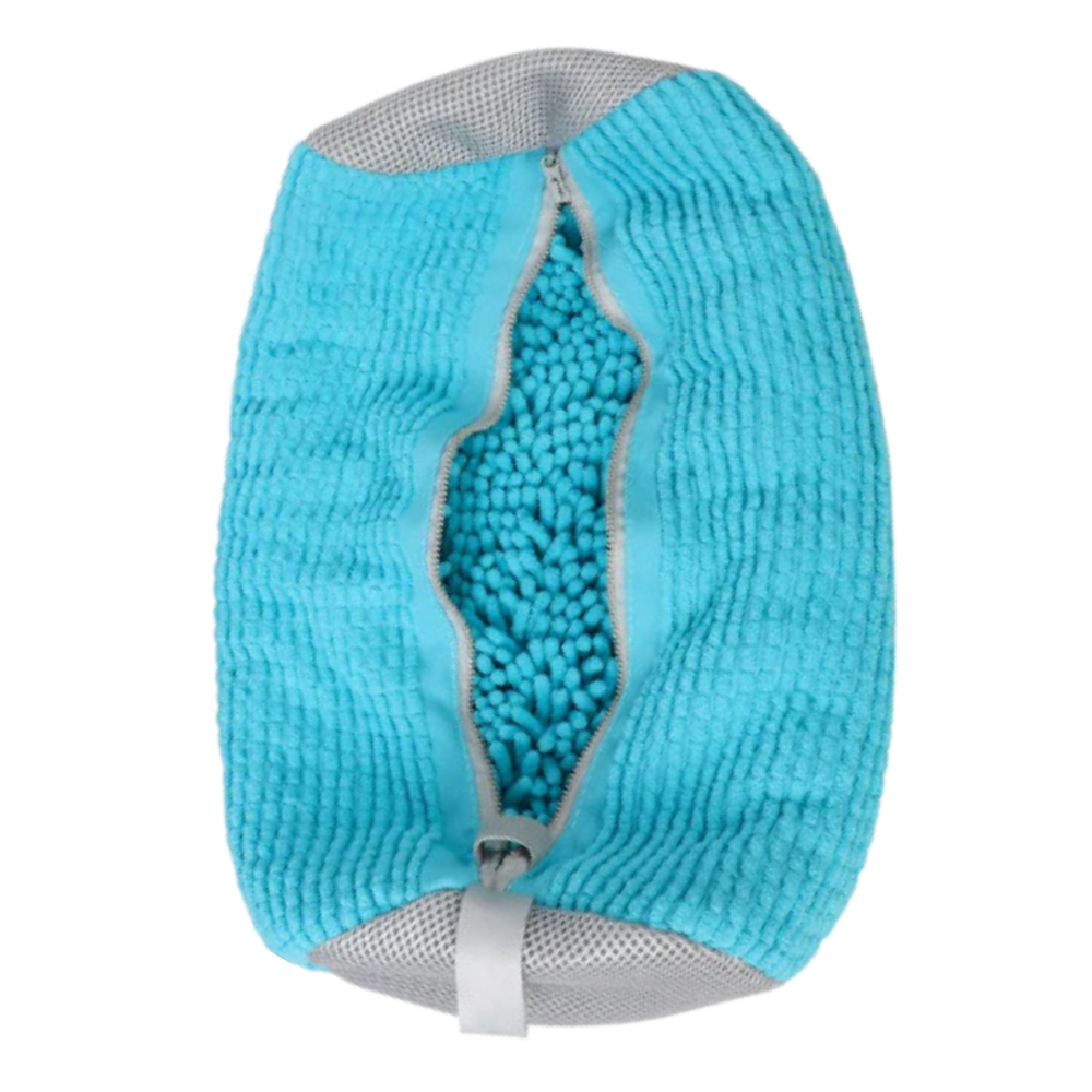 Bolsa de poliéster para lavar calzado -Azul y gris - Ozerty