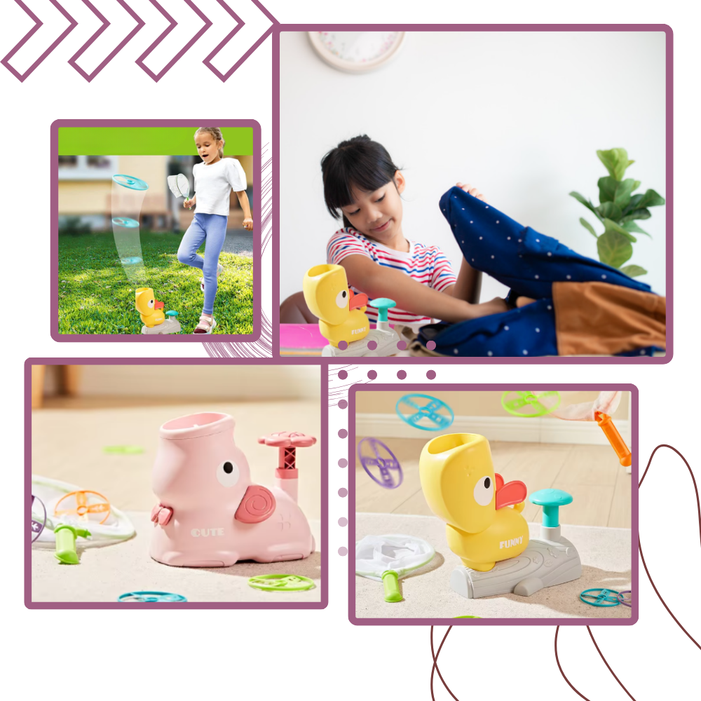 Juguete lanzador de discos voladores
- Ozerty