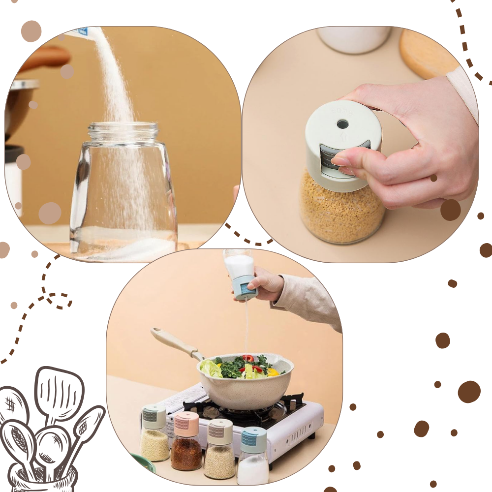 Dispensador preciso de sal y pimienta
- Ozerty