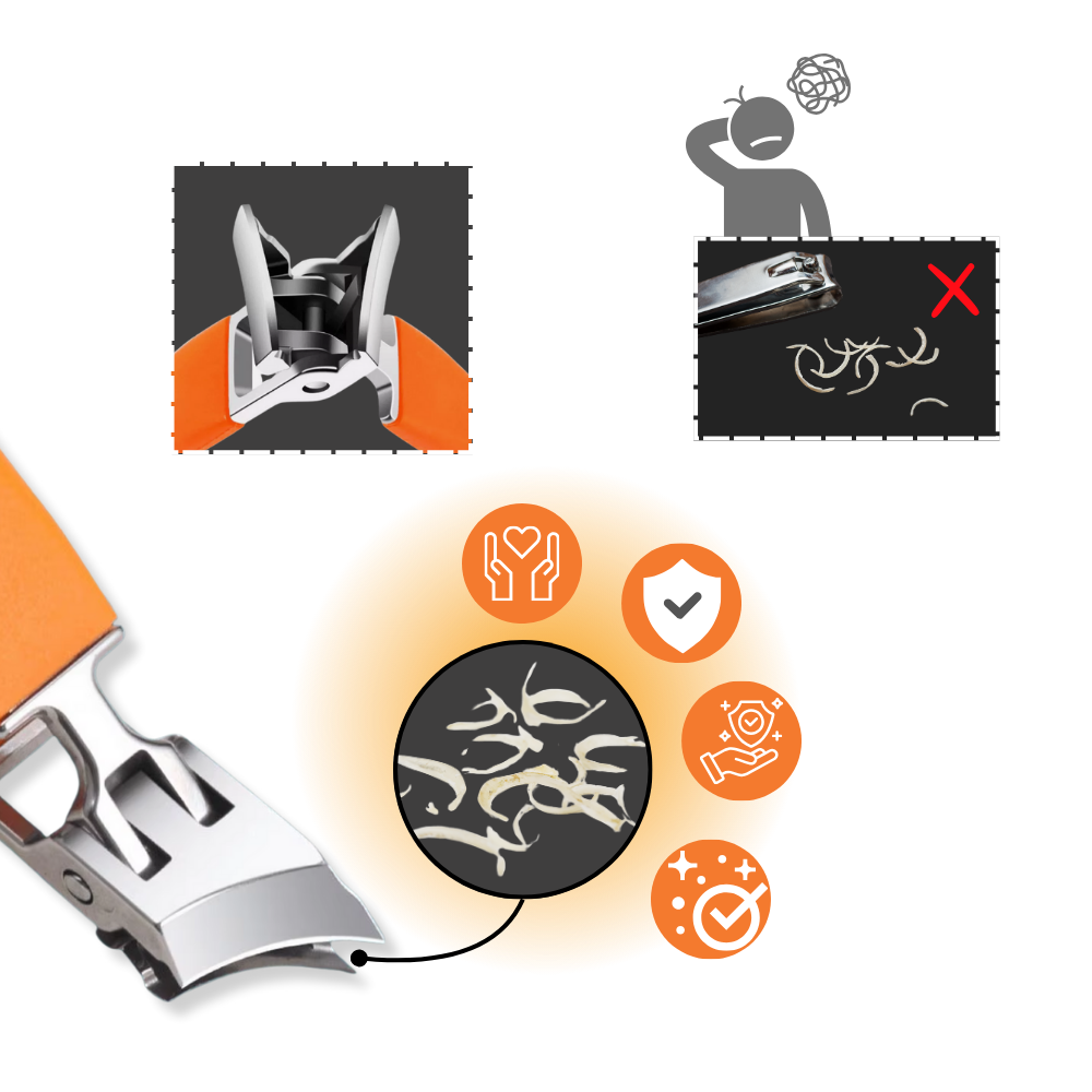 Cortaúñas de hoja ancha y empuñadura ergonómica - Ozerty