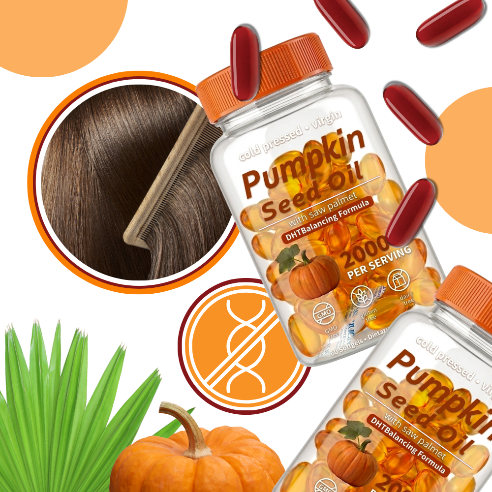 Cápsulas blandas de aceite de semillas de calabaza