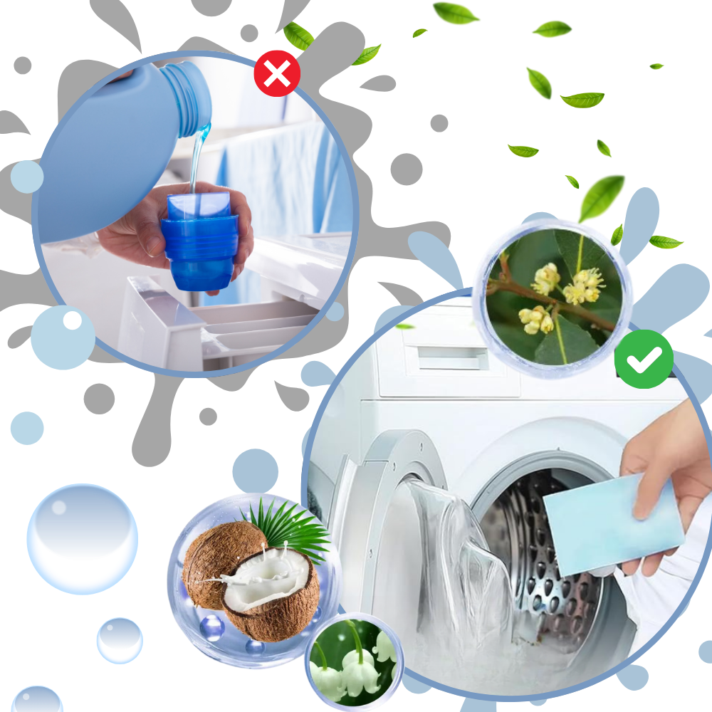 Paños de colada ecológicos de disolución rápida
- Ozerty