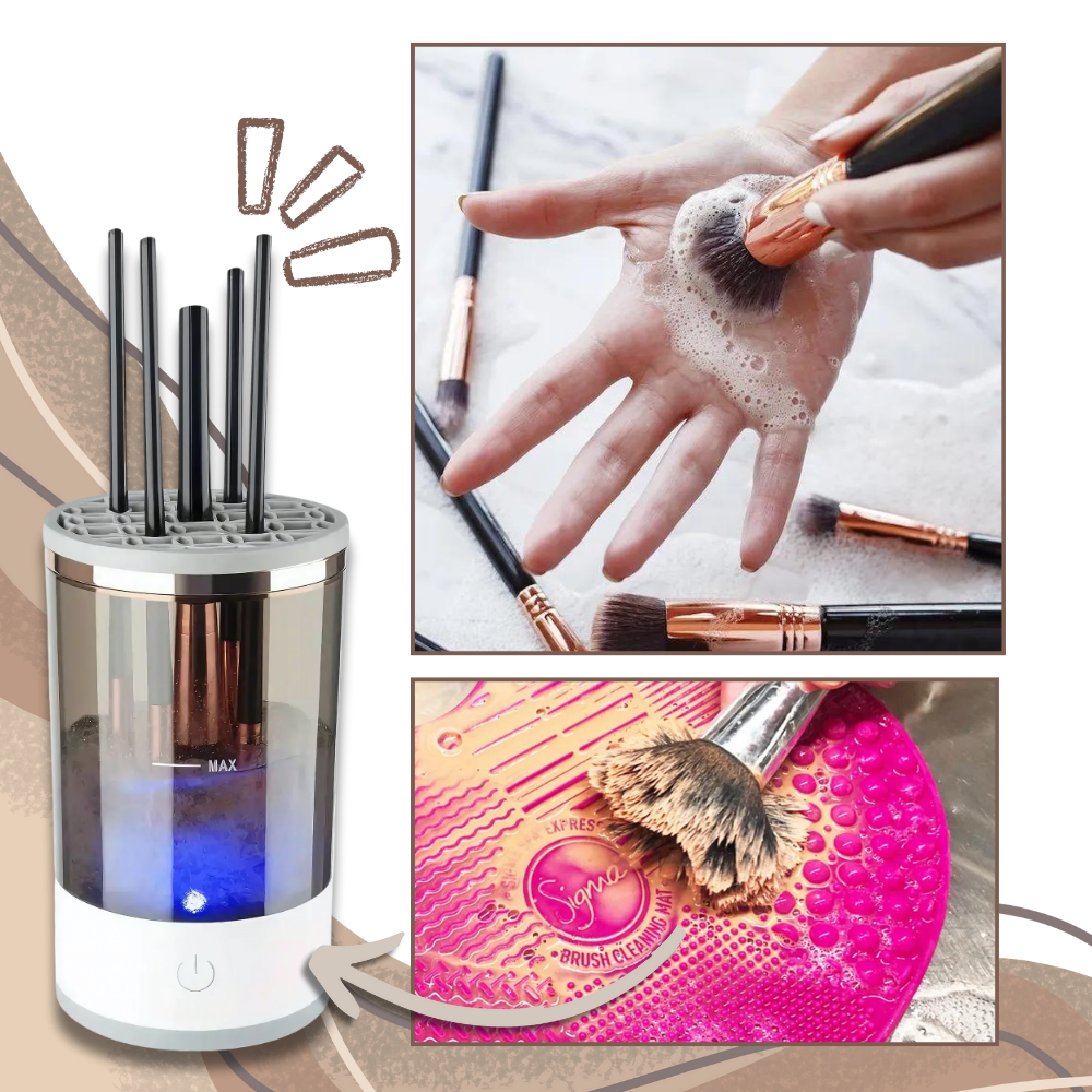 Limpiador de brochas eléctrico con carga rápida
- Ozerty