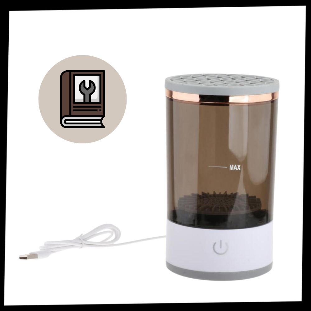 Limpiador de brochas eléctrico con carga rápida
- Ozerty