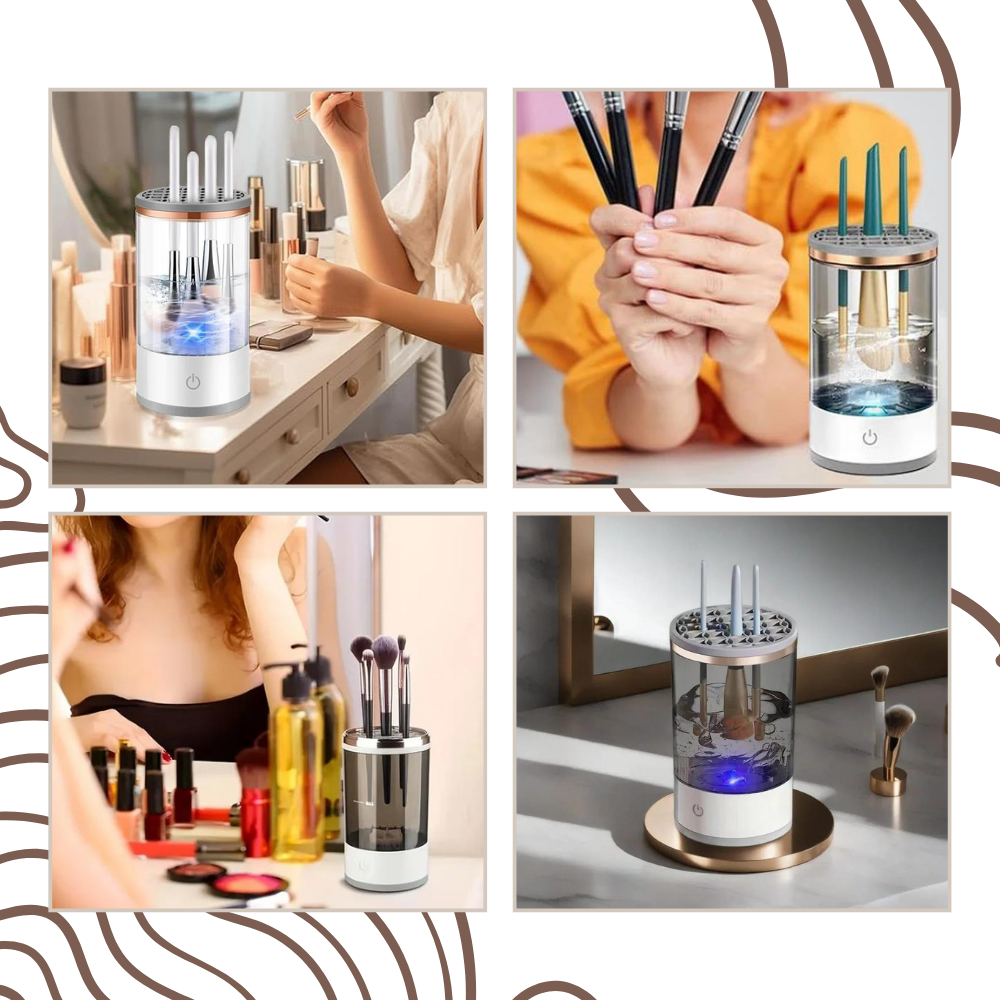 Limpiador de brochas eléctrico con carga rápida
- Ozerty