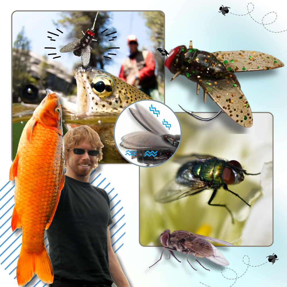 Cebo realista con forma de mosca - Ozerty