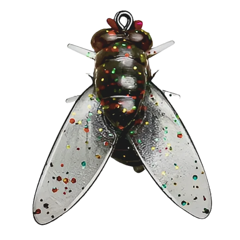 Cebo realista con forma de mosca -Negro - Ozerty