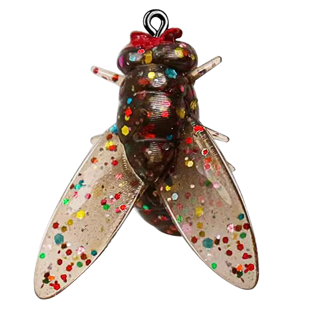 Cebo realista con forma de mosca -Marrón - Ozerty