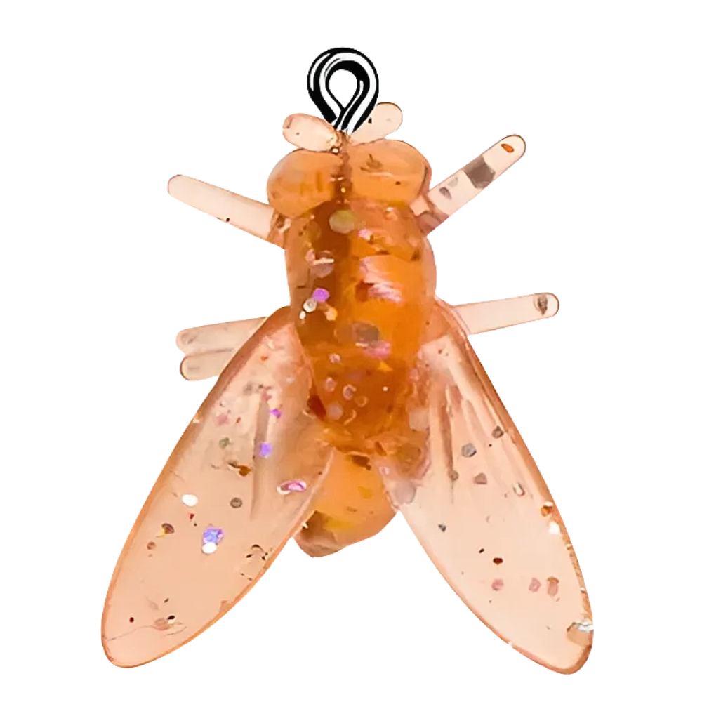 Cebo realista con forma de mosca -Marrón - Ozerty