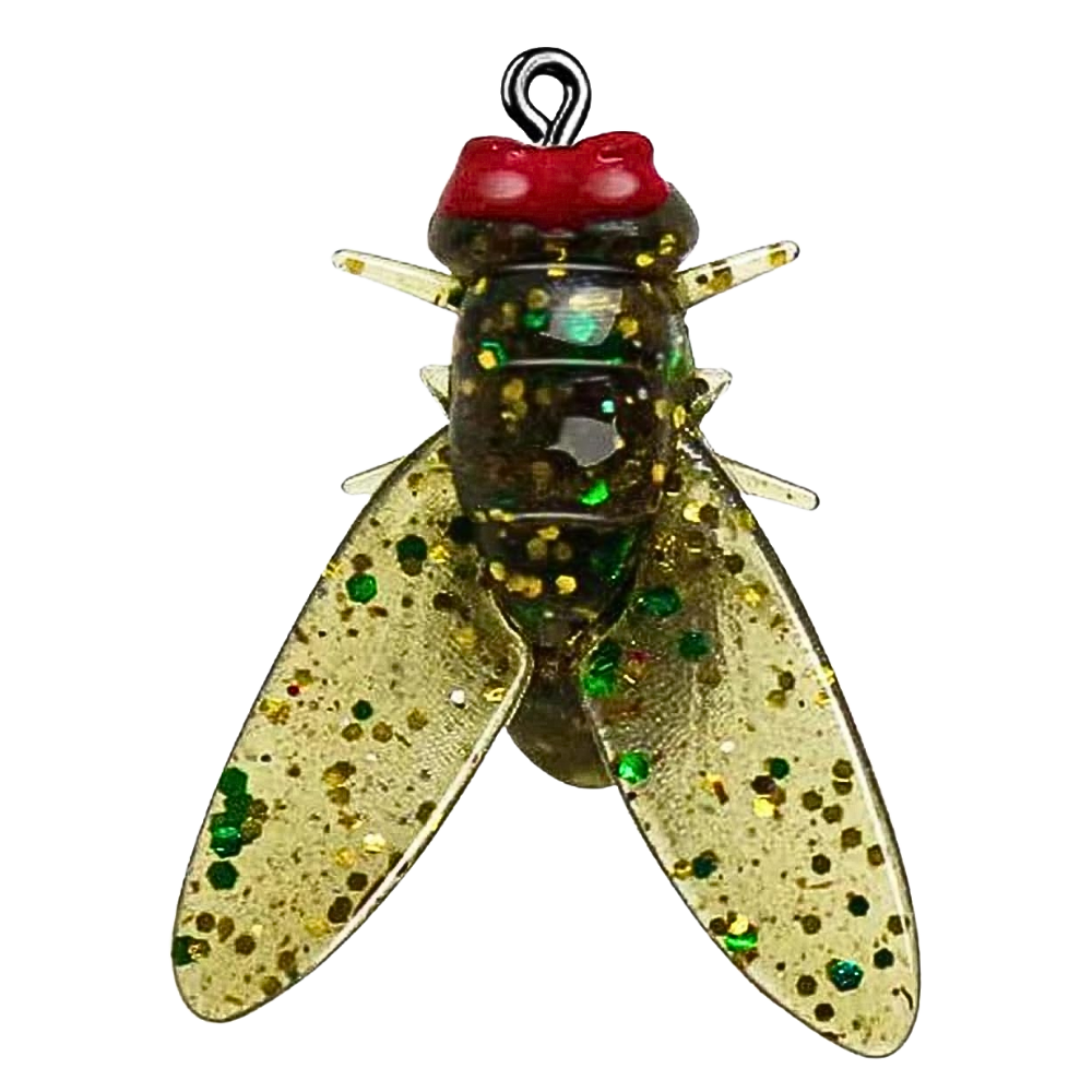 Cebo realista con forma de mosca -Verde - Ozerty