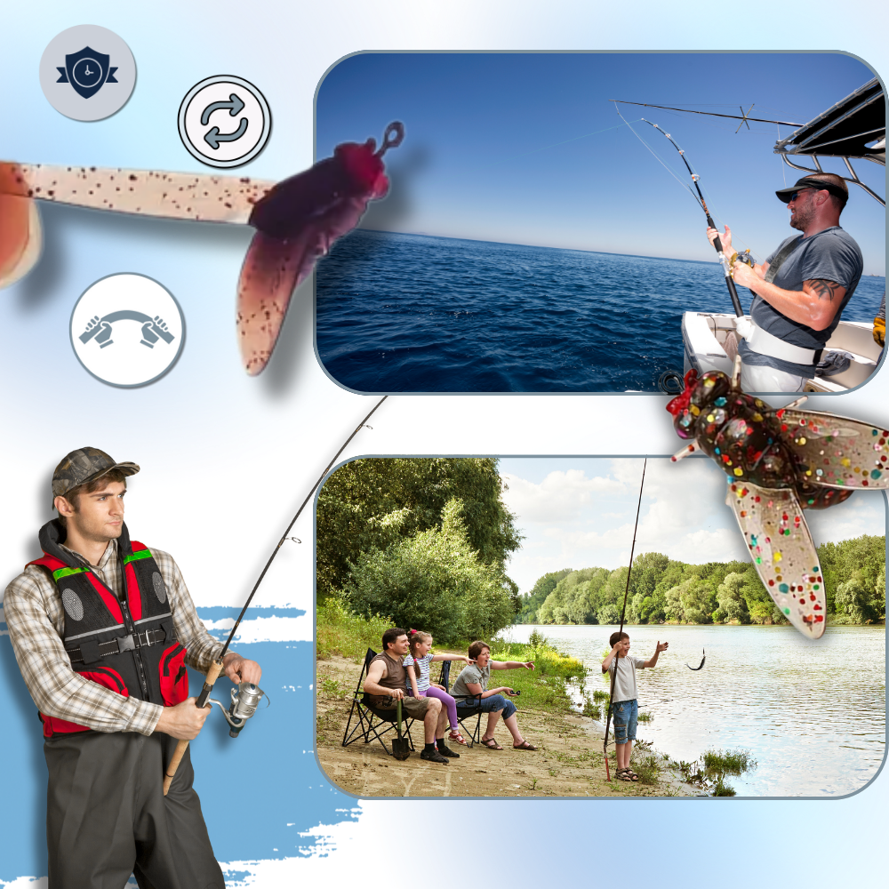 Cebo realista con forma de mosca - Ozerty