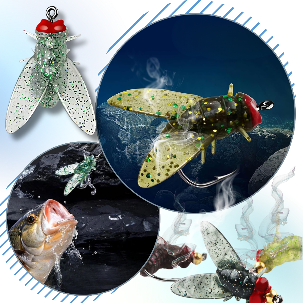 Cebo realista con forma de mosca - Ozerty