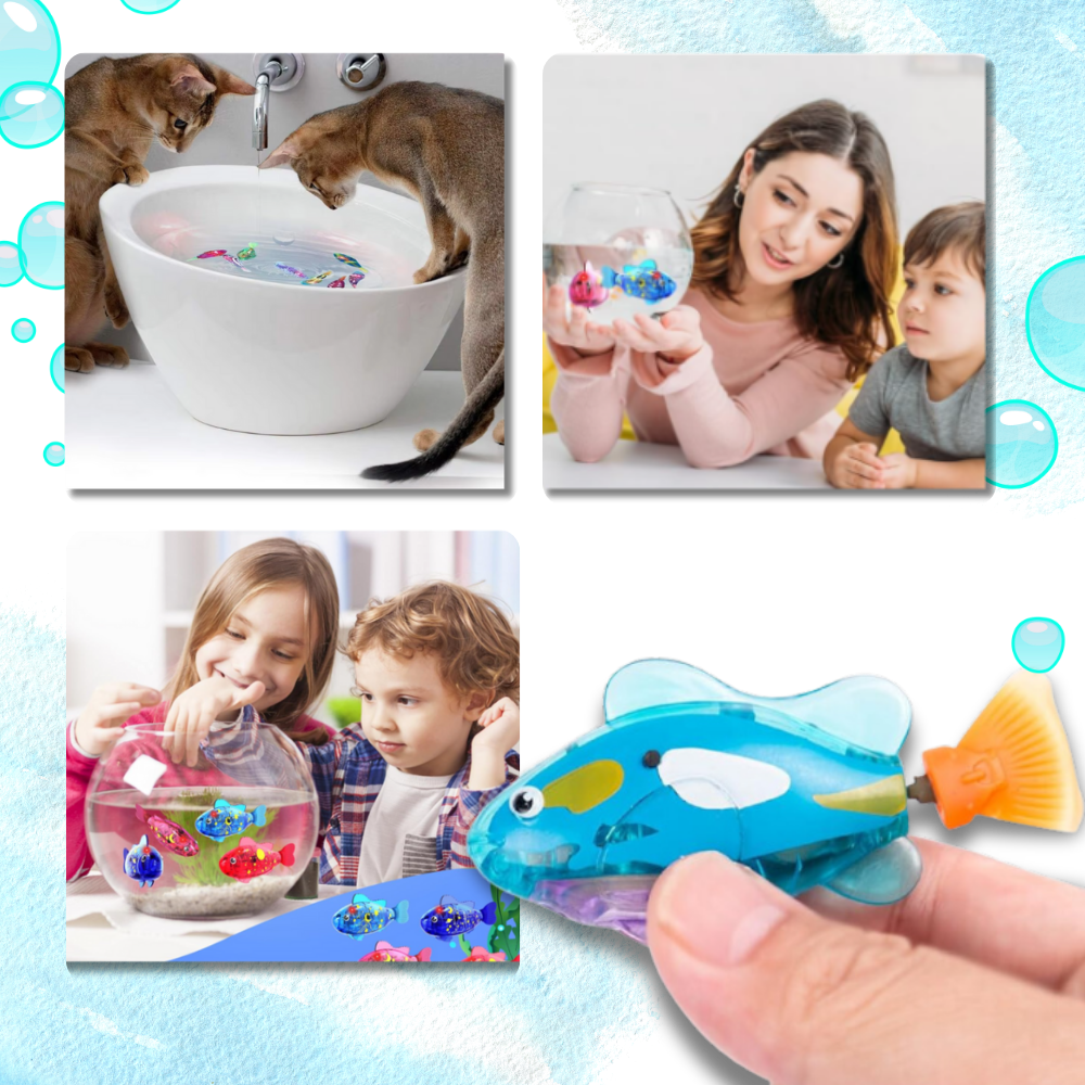 Pez de juguete realistas con luces LED - Ozerty