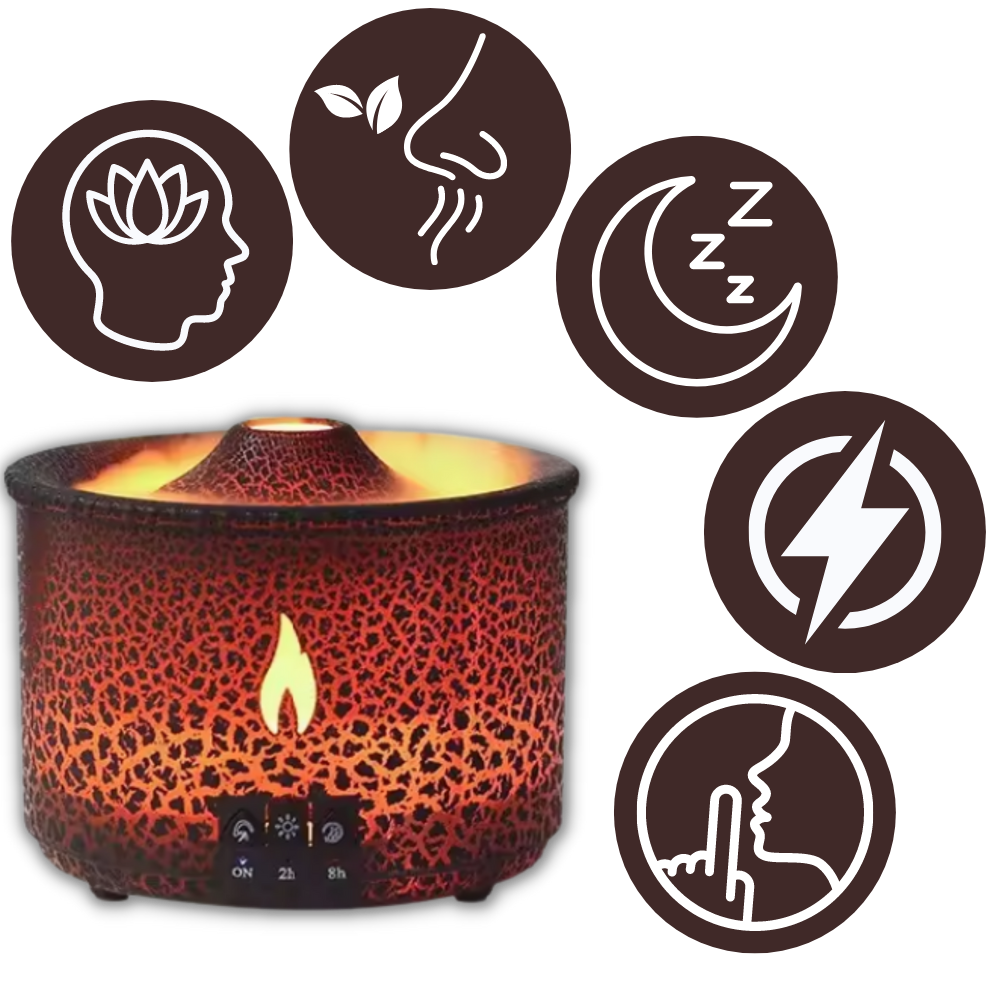 Humidificador relajante estilo volcán
- Ozerty