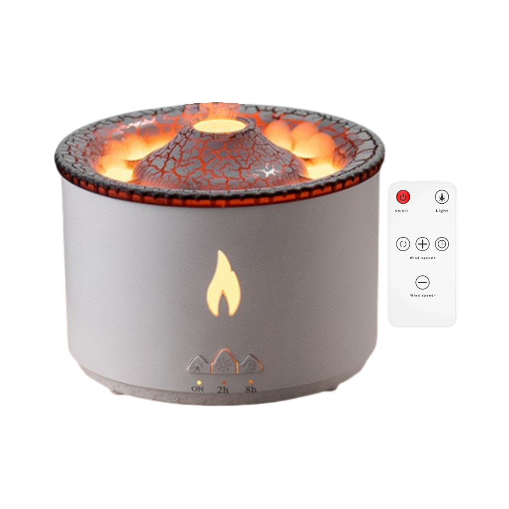 Humidificador relajante estilo volcán
-Blanco - Ozerty
