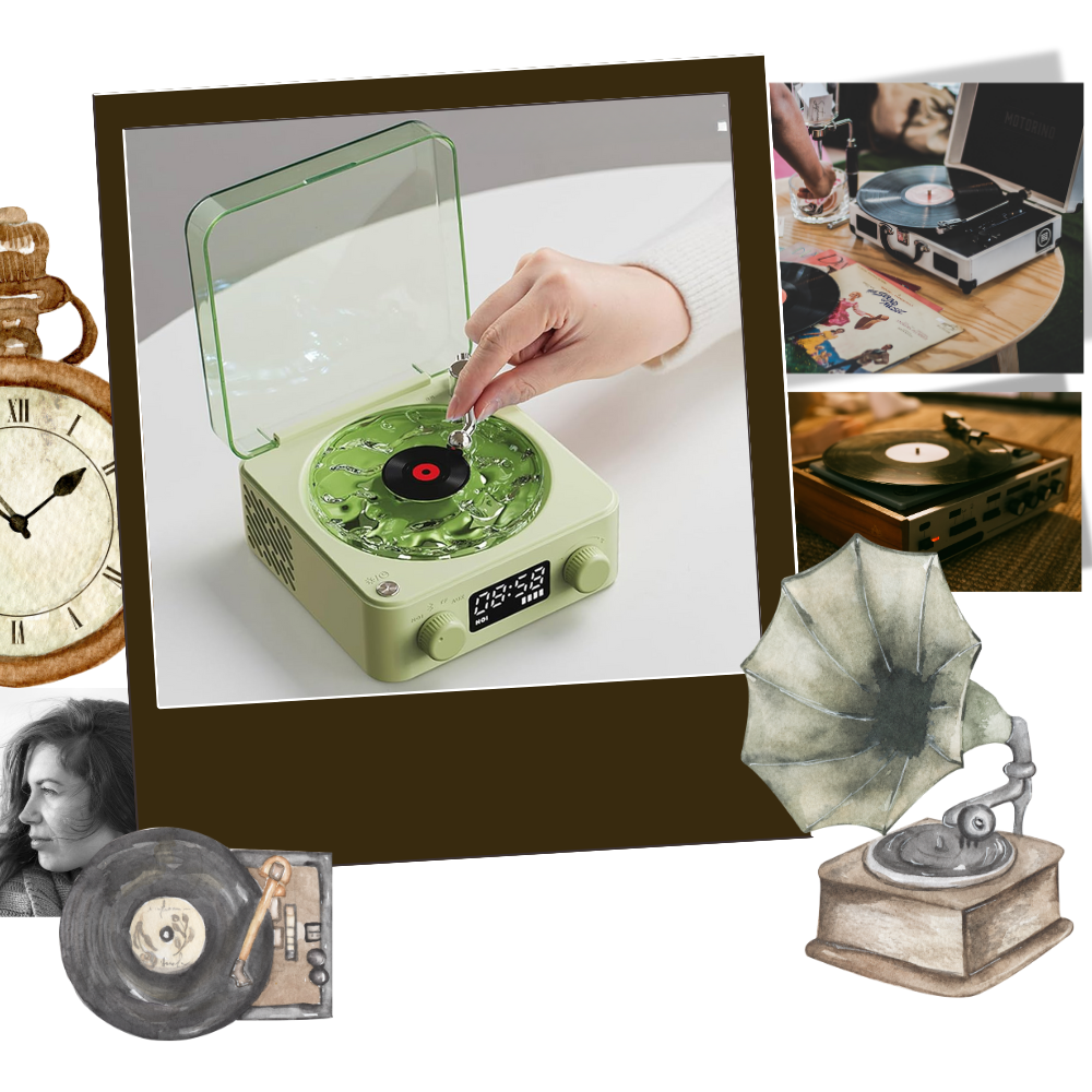 Reproductor de vinilos retro - Ozerty