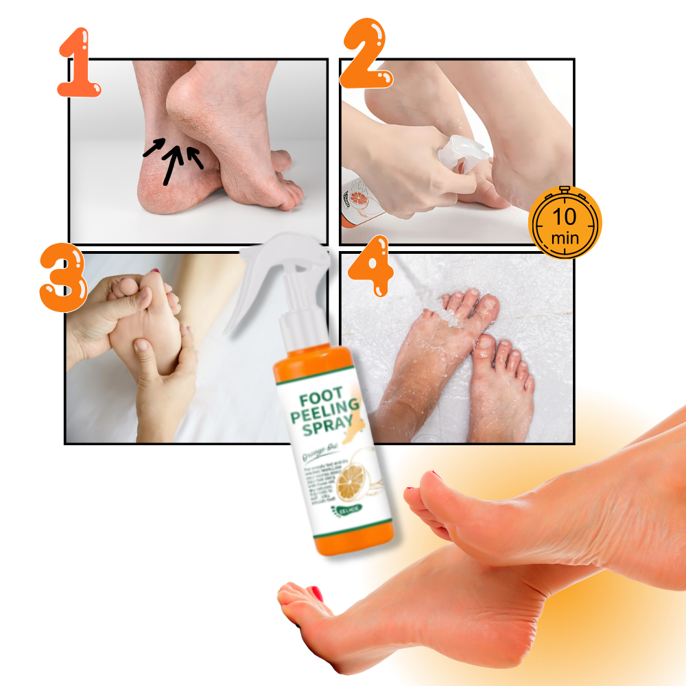 Spray exfoliante para pies - Ozerty